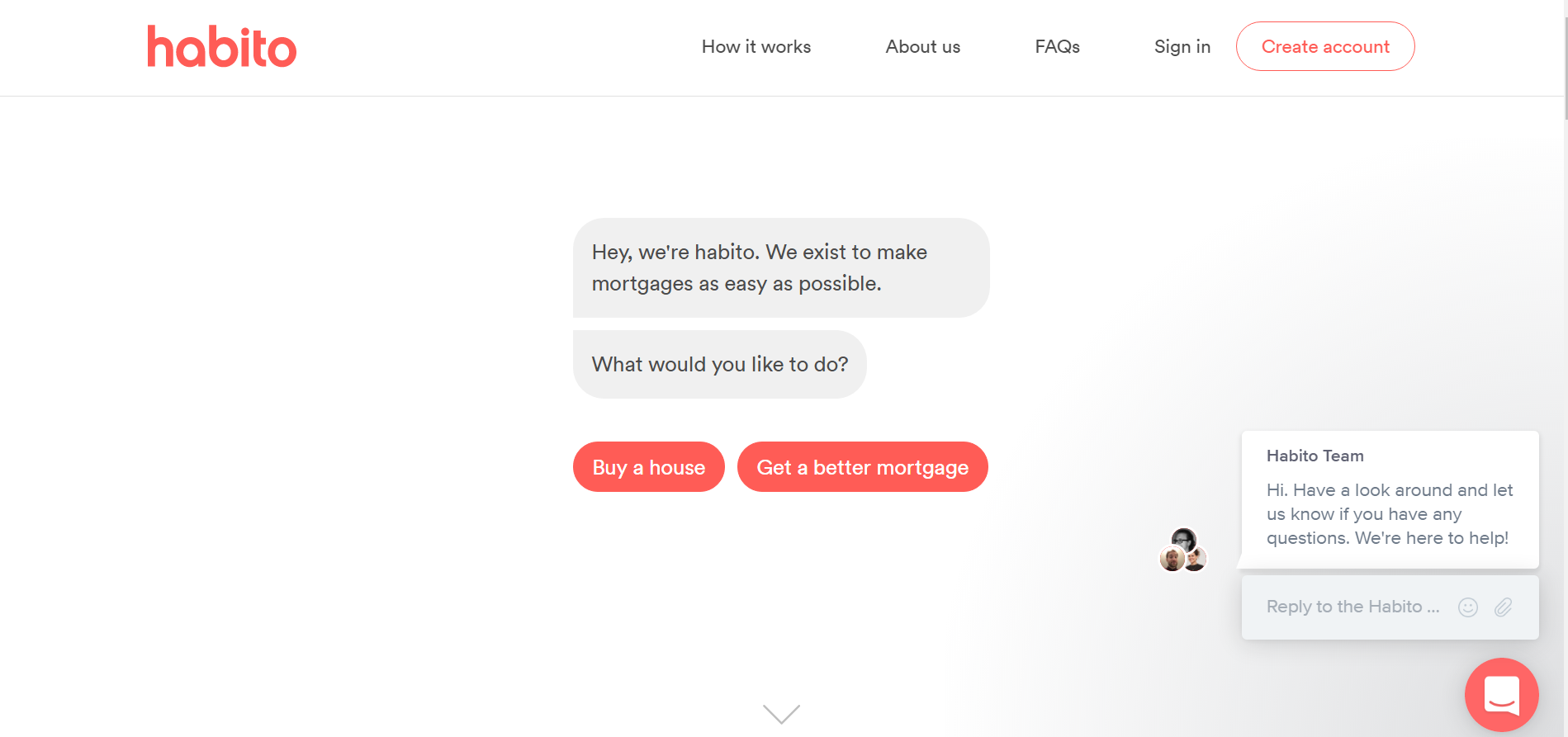 Habitoscreenshot habito robo advice mortgage